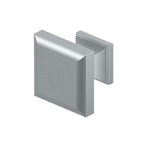 Square Knob, Decorative, 1 3/16 Inch x 1 3/16 Inch