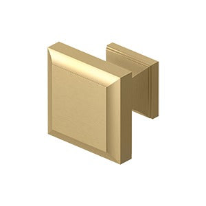 Square Knob, Decorative, 1 3/16 Inch x 1 3/16 Inch