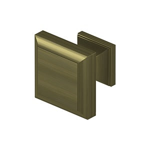 Square Knob, Decorative, 1 3/16 Inch x 1 3/16 Inch