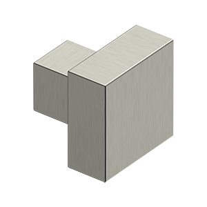Deltana Modern Square Knob, 1 1/4 Inch x 1 1/4 Inch, Solid Brass