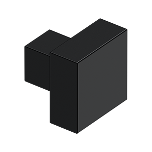 Deltana Modern Square Knob, 1 1/4 Inch x 1 1/4 Inch, Solid Brass