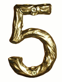Bucksnort Solid Cast Log House Number