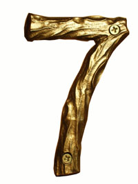 Bucksnort Solid Cast Log House Number