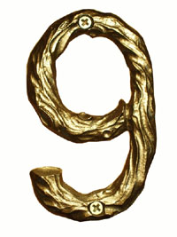 Bucksnort Solid Cast Log House Number