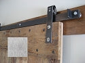 Leatherneck Single Barn Door Kit - Brushed Nickel - 402 Hanger Style