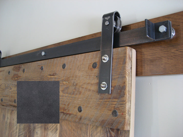 Leatherneck Single Barn Door Kit - Black - 402 Hanger Style