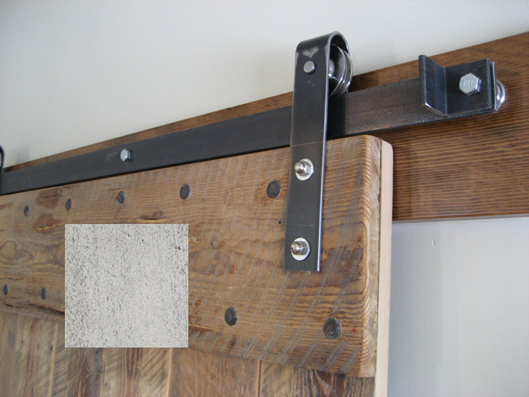 Leatherneck Single Barn Door Kit - Mill Stainless - 402 Hanger Style