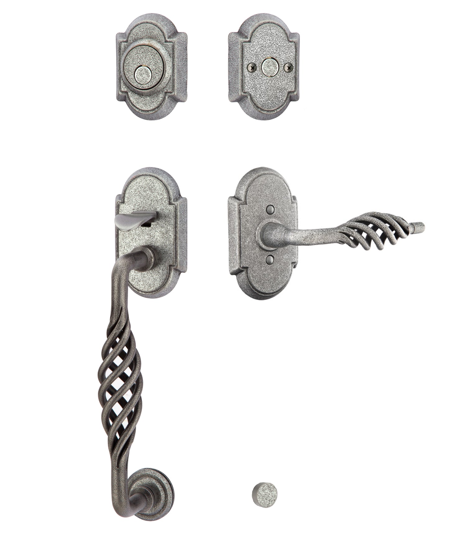 Emtek Wrought Steel Lafayette Sectional Handleset