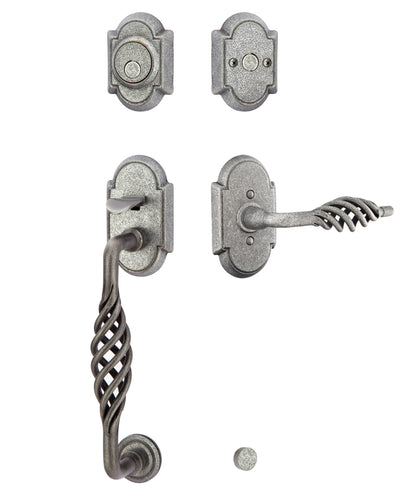 Emtek Wrought Steel Lafayette Sectional Handleset