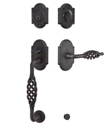 Emtek Wrought Steel Lafayette Sectional Handleset