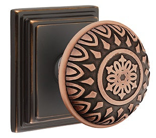 Emtek Lancaster Knob with Wilshire Rosette