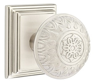 Emtek Lancaster Knob with Wilshire Rosette