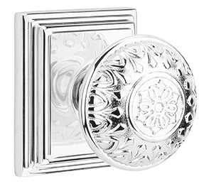 Emtek Lancaster Knob with Wilshire Rosette