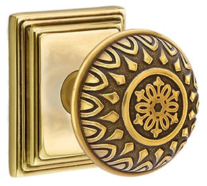 Emtek Lancaster Knob with Wilshire Rosette