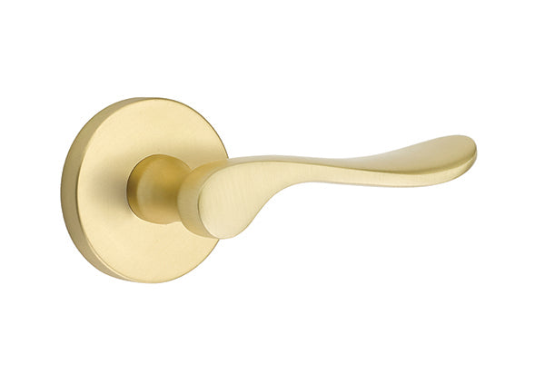 Emtek Luzern Lever Satin Brass-Disk Rosette