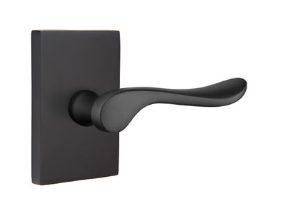 Emtek Luzern Lever Handle with Modern Rectangular Rosette