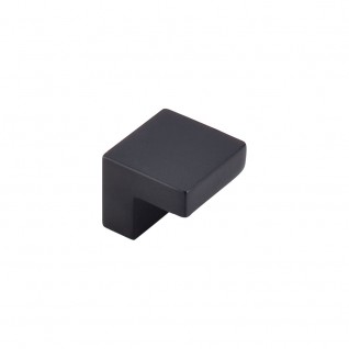 Top Knobs Nouveau Square Cabinet Knob in Flat Black