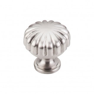 Top Knobs Melon Knob in Satin Nickel