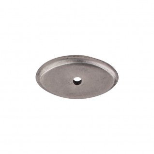 Top Knobs Aspen Oval Backplate in Silicone Bronze Light