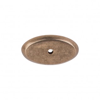 Top Knobs aspen Oval Backplate in Light Bronze