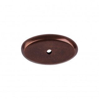Top Knobs Aspen Oval Backplate in Mahogany Bronze