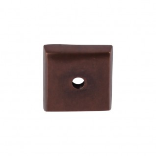 Top Knobs Aspen Square Backplate in Mahogany Bronze