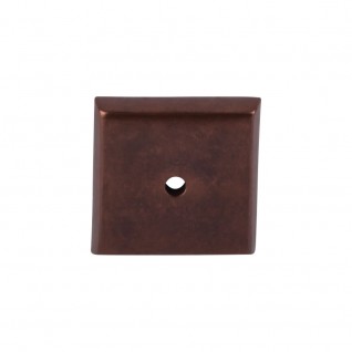 Top Knobs Aspen Square Backplate in Mahogany Bronze