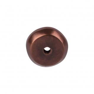 Top Knobs Aspen Round Backplate in Mahogany Bronze