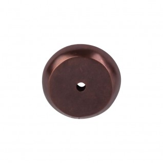 Top Knobs Aspen Round Backplate in Mahogany Bronze