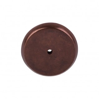 Top Knobs Aspen Round Backplate in Mahogany Bronze