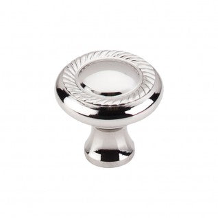 Swirl Cut Knob 1 1/4 Inch Polished Nickel