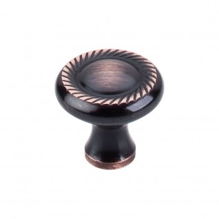 Top Knobs M1586 Somerset II Swirl Cut 1 1/4 Inch Knob Tuscan Bronze