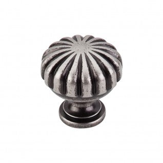 Top Knobs M1596 Somerset II Melon 1 1/4 Inch Knob Pewter Antique