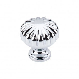 Melon Knob 1 1/4 Inch Polished Chrome
