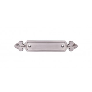 Top Knobs Tuscany Dover Backplate in Brushed Satin Nickel