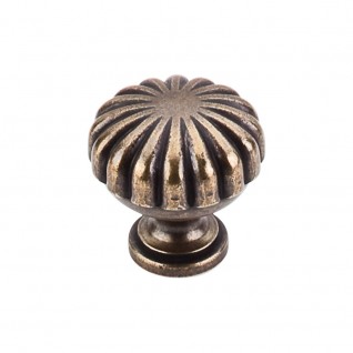 Top Knobs Somerset Melon Cut Cabinet Knob in German Bronze