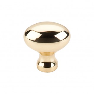Top Knobs Somerset Egg Cabinet Knob in Polished Brass