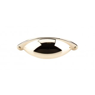 Top Knobs Somerset Cup Pull in Polished Brass