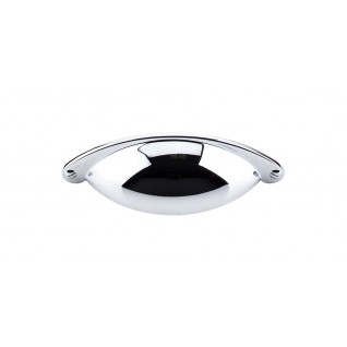 Top Knobs Somerset Cup Pull in Polished Chrome