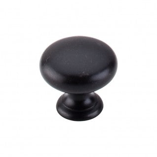 Top Knobs Somerset Mushroom Cabinet knob in Flat Black