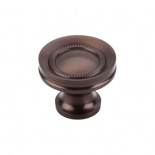 Top Knobs M755 Brixton 1 1/4 inch Rimmed Knob Ash Gray
