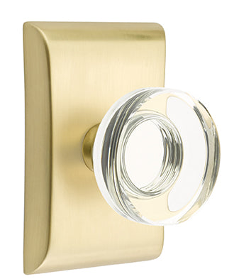 Emtek Disc Crystal Knob with Neos Rosette