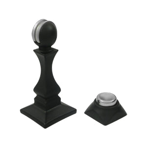 Deltana Solid Brass 3 1/2 inch Magnetic Door Holder - Flat Black