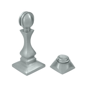 Deltana Solid Brass 3 1/2 inch Magnetic Door Holder - Brushed Chrome