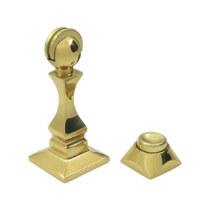 Deltana Solid Brass 3 1/2 inch Magnetic Door Holder - Polished Brass