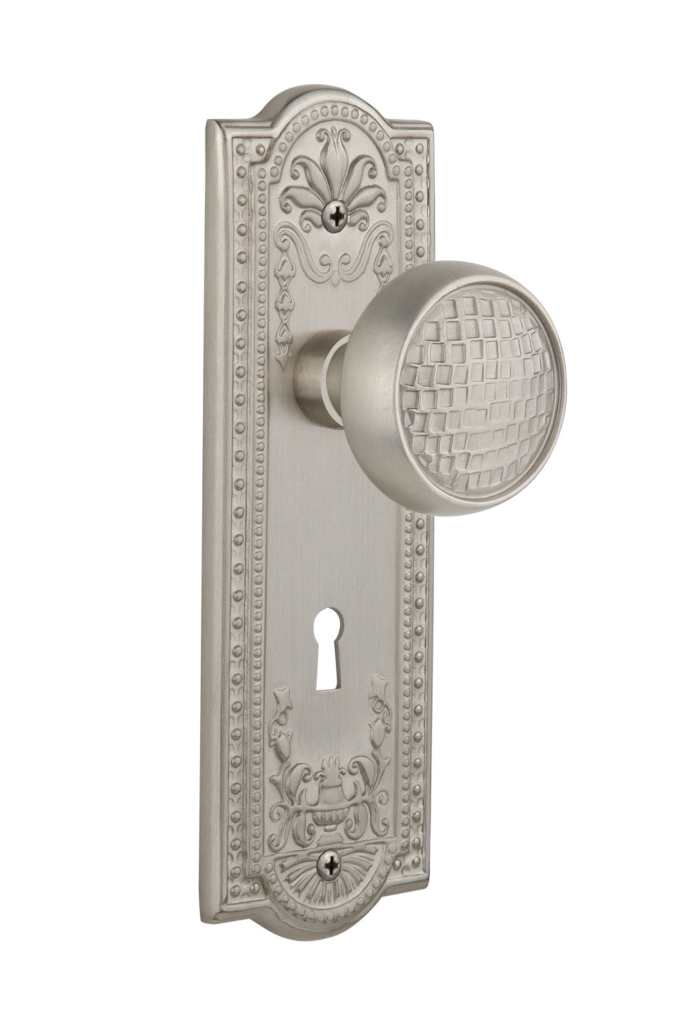 Nostalgic Warehouse Meadows Plate with Craftsman Knob - Mortise Lock