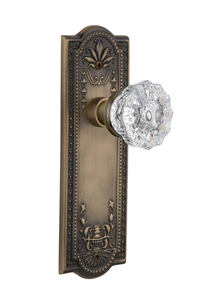 Nostalgic Warehouse Meadows Plate with Crystal Knob