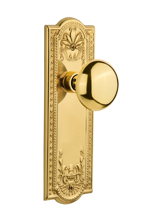 Nostalgic Warehouse Meadows Plate with New York Knob