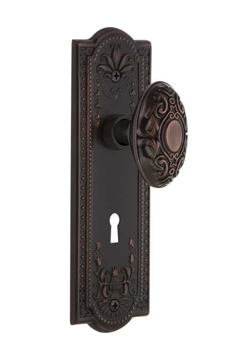 Nostalgic Warehouse Meadows Plate with Victorian Knob - Mortise Lock