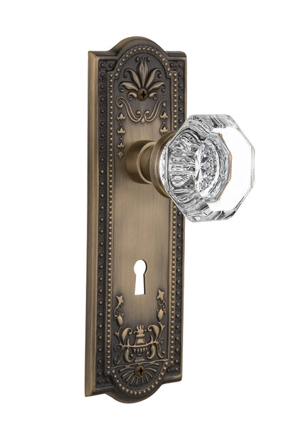 Nostalgic Warehouse Meadows Plate with Waldorf Knob - Mortise Lock